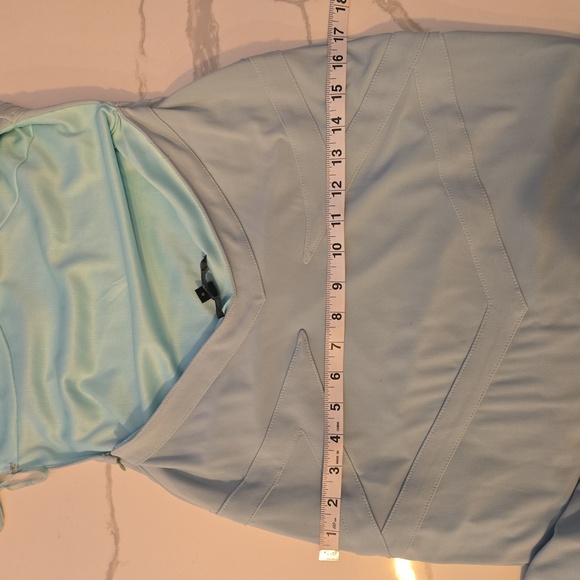 Jovani Womens Strapless Open Back Stretch Full Length Evening Gown Green Size 6 - Picture 13 of 13